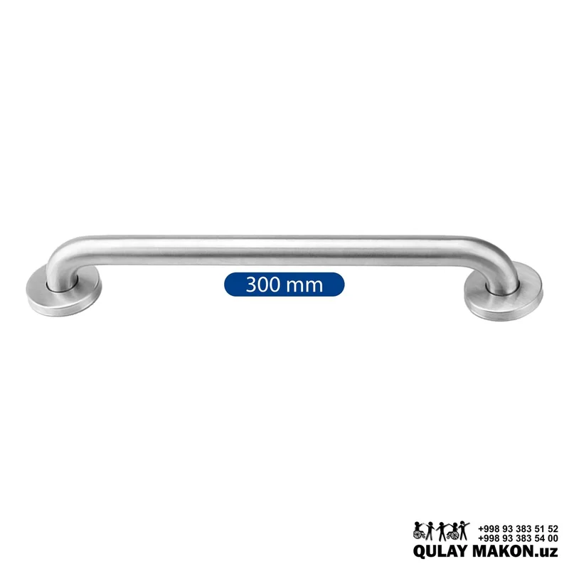 Bathroom handrail straight wall 300mm Ø 32 mm