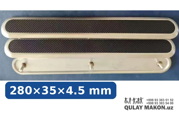 Stainless steel tactile strip DLS-280-20 — with plastic insert