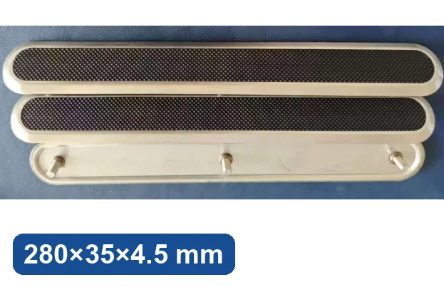 Po'lat taktil lenta DLS-280-20 — plastik vstavkali