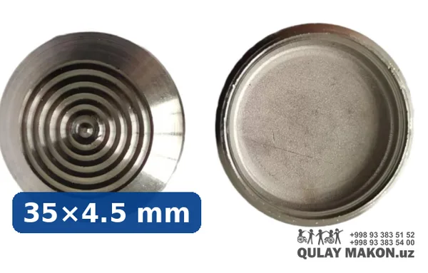 Stainless steel tactile stud DLS-35-1 — dot texture