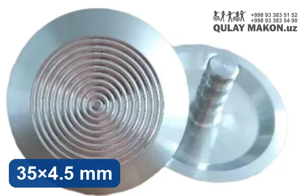 Po'lat taktil indikator DLS-35-2H — doira teksturali