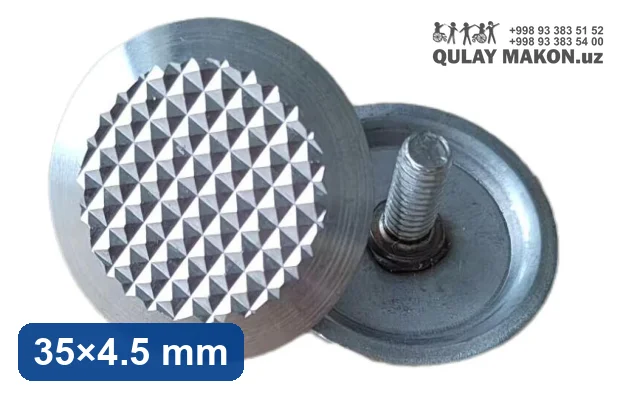 Po'lat taktil indikator DLS-35-3 — olmos teksturali