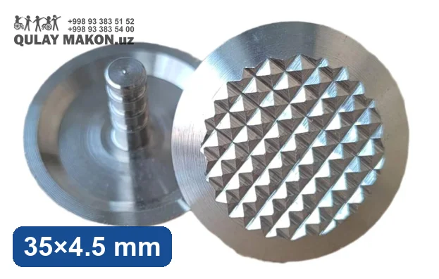Po'lat taktil indikator DLS-35-3H — olmos teksturali