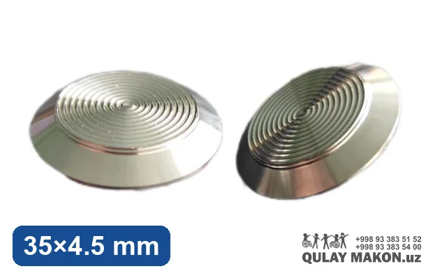 Po'lat taktil indikator DLS-35-3S — doira teksturali