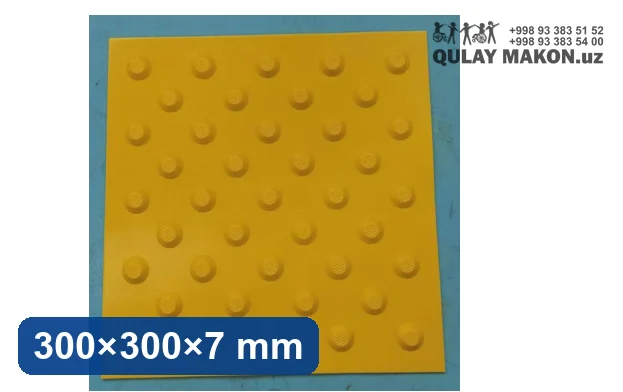 Plastik taktil plitka DLS-P300-9 — olmos teksturali