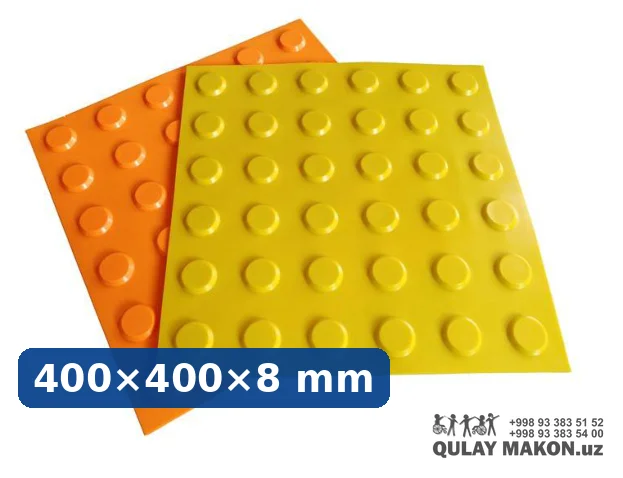 Plastik taktil plitka DLS-P400-1 — ogohlantiruvchi (nuqtali)