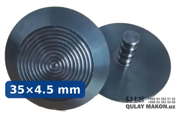 Po'lat taktil indikator DLS-PV35-2 — PVD qora qoplamali