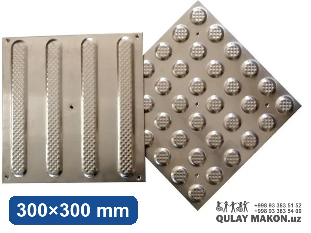 Po'lat taktil plitka DLS-S300-2 — olmos teksturali