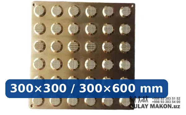 Стальная тактильная плитка DLS-S300-8 — сварной модуль