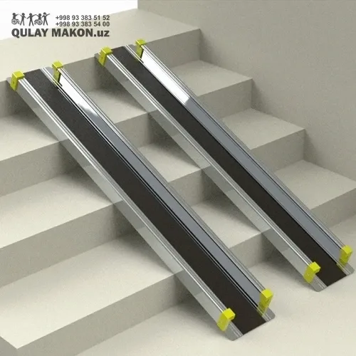 Телескопический канальный пандус (двухполосный, мобильный) — 3D ko'rinish