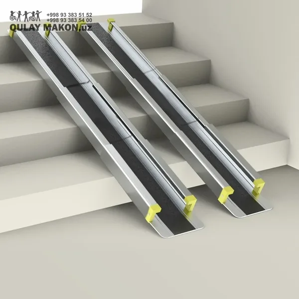 Телескопический канальный пандус (двухполосный, мобильный) — keng variant 3D