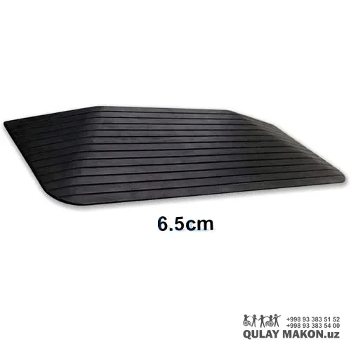 Rezina mobile pandus rampa — kichik o'lchamli (4-6.5cm balandlik, 91cm uzunlik) — Master SKU 3 balandlik variant — PANDUS-RUBBER-MOBILE — 6.5cm balandlik variant