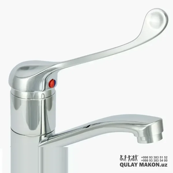 Смеситель для МГН — с длинным рычагом (medical lever, однорычажный)