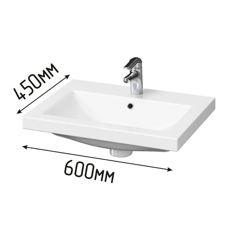 Раковина для инвалидов DS Y5 600х450х165мм