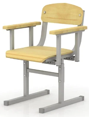 Chair for students with disabilities, adjustable with handles