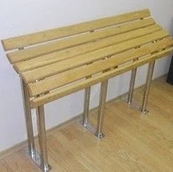 Bench for disabled people made of stainless steel 1070x1200x386 mm