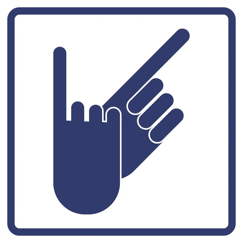 Visual sign "Zone for the provision of sign language interpretation services" GOST R 52131, POLYSTYRENE