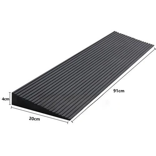 Rubber threshold ramp 40x900x200 mm