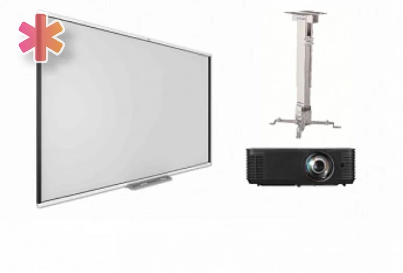 Интерактивная доска для школы SBM787V с проектором EXD201 и креплением DSM-2L