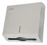 Anti-vandal paper towel dispenser, chrome