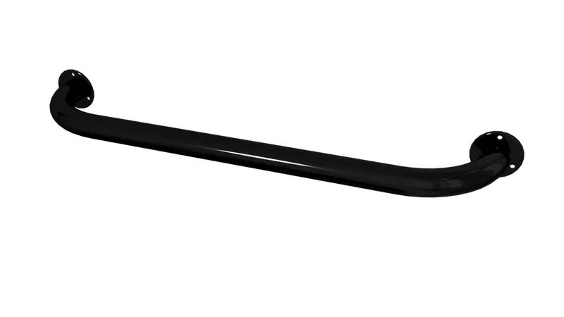 Straight handrail for bathroom wall 600mm Ø 32 mm (Black)