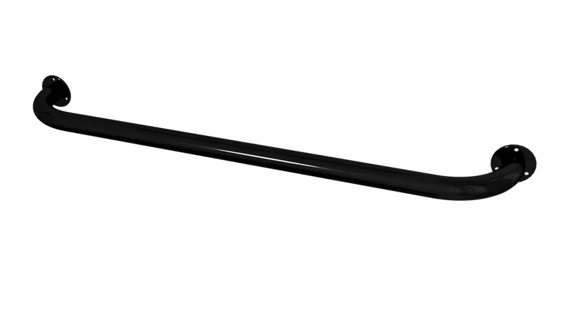 Straight handrail for bathroom wall 800mm Ø 32 mm (Black)